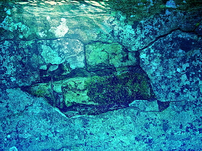 underwater, water, wall, mysticism thumbnail