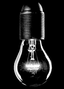 greyscale photo of a light bulb thumbnail