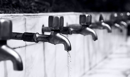faucets in grayscale photo thumbnail