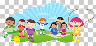 Pre-school playgroup Day care, School Kids Playing , children playing illustration PNG clipart