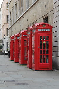 several telephone booths thumbnail