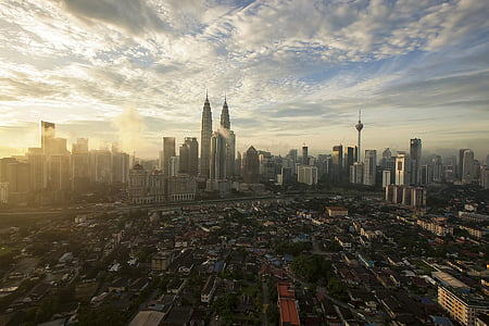 aerial photography of city buildings thumbnail