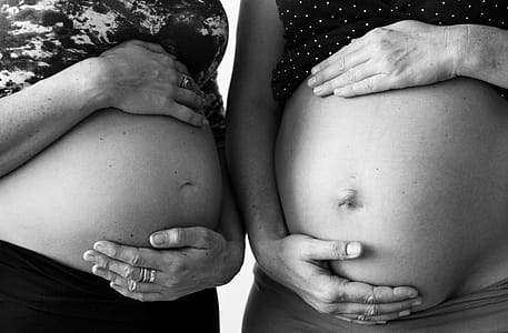 black-and-white, friends, women, body thumbnail