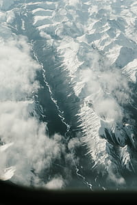 bird's eye photography of mountain ranges covered with snows thumbnail