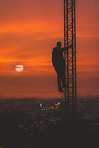 sunset, sunrise, orange, silhouette thumbnail