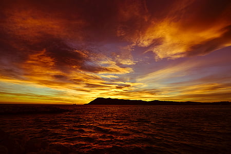 rippling body of water during golden hour thumbnail