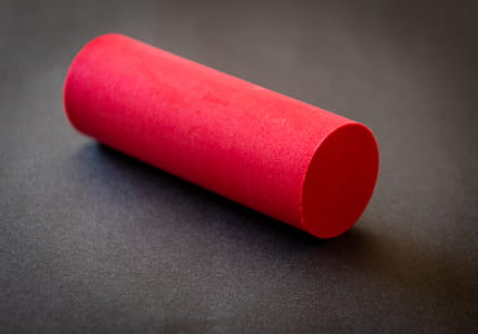 Red Chalk on Gray Surface thumbnail