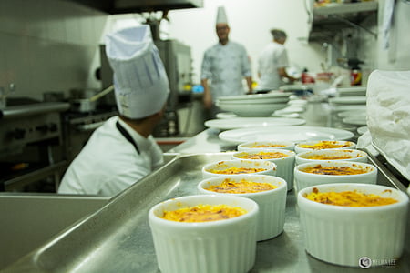 selective focus photography baked creme brulee in ramekin thumbnail