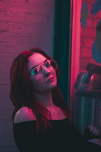Woman Wearing Black Off-shoulder Top thumbnail