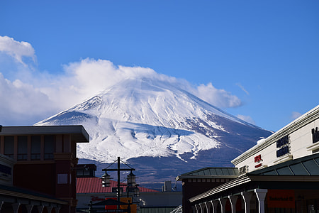 mountain covered by snow wallpaper thumbnail