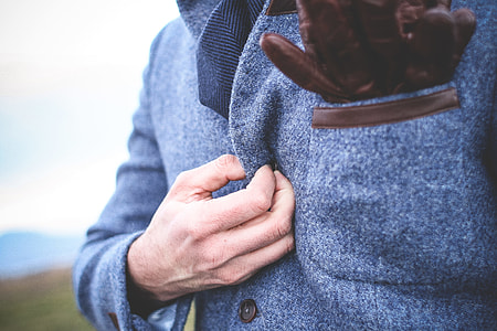 Fastening Button on a Coat thumbnail
