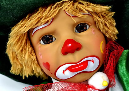 brown haired clown doll thumbnail
