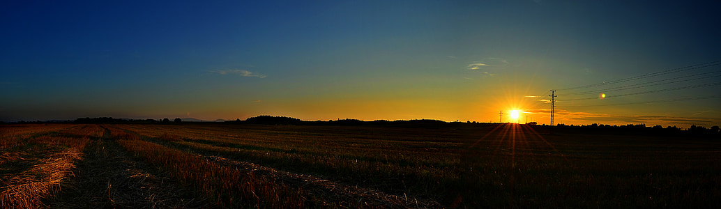 wide angle photo of road during golden hour thumbnail