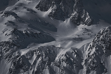 Details on a snow-capped mountains in France thumbnail