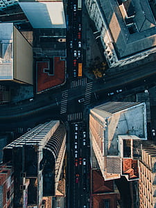 high angle view of high rise buildings thumbnail