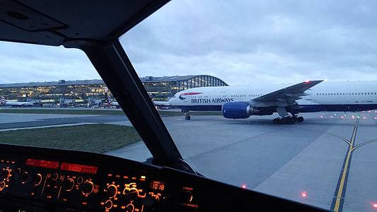 British Airways airliner on runway thumbnail