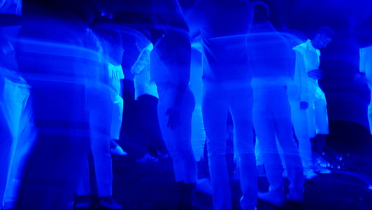 blue light, dance, light, night, night party, outdoor thumbnail