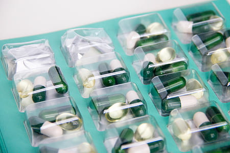 medicine capsules on packs thumbnail