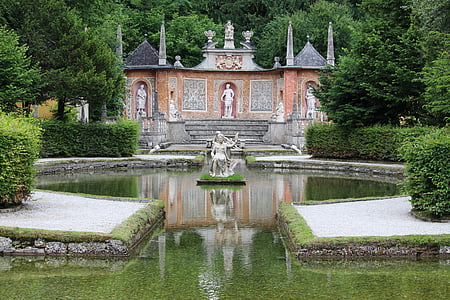 fountain near concrete house thumbnail
