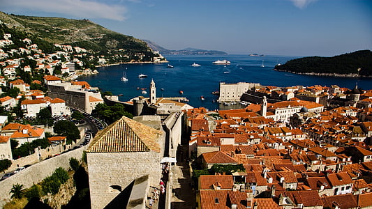 brown and beige city buildings near body of water thumbnail