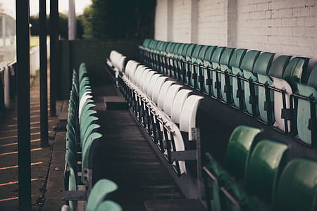 empty stadium benches thumbnail