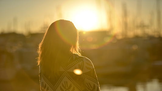 woman in brown and white tribal top thumbnail
