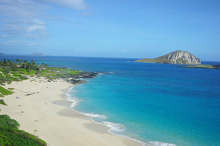 aerial view photography of beach thumbnail