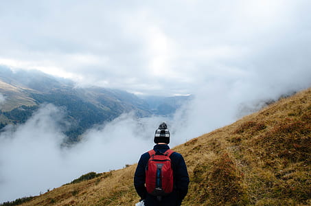 man standing on hill thumbnail