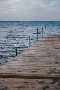 Wooden pier by the sea thumbnail