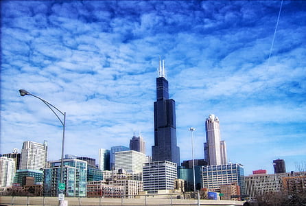 low-angle photography of cityscape thumbnail