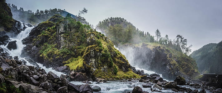 river surrounded by tree during daytime thumbnail