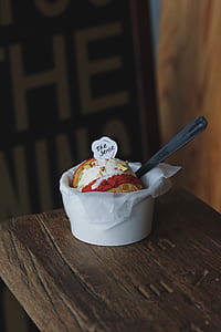 food, ice cream, spoon, pot thumbnail