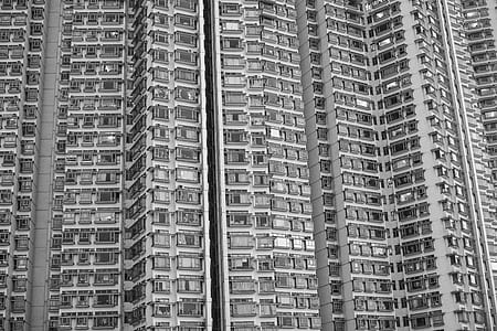 greyscale photo of high-rise building thumbnail