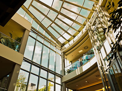 low-angle photography of building interior thumbnail