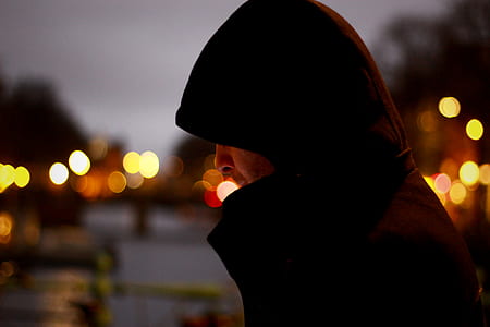 Close Up Photo of Person Wearing Hoodie thumbnail