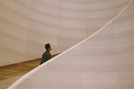 man walking on staircase thumbnail