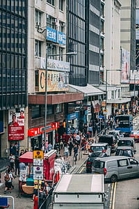people walking on sidewalk thumbnail