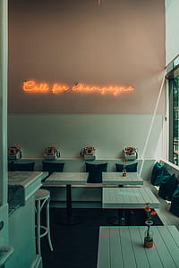 Orange Neon Light Signage On Wall thumbnail
