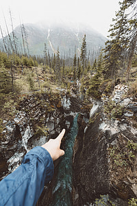 person pointing on a river thumbnail