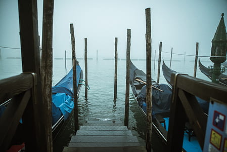 white stair on body of water thumbnail