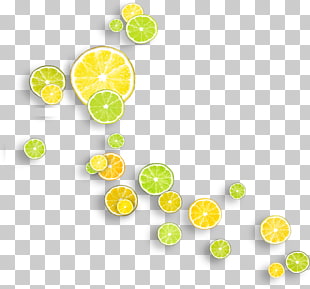 Lemon Yellow Lime Vitamin C, lemon, sliced lemon and orange illustration PNG clipart