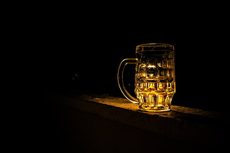 clear glass mug with brown light thumbnail