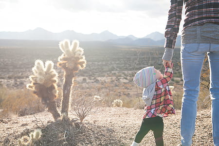 Person Holding Toddler Hand thumbnail