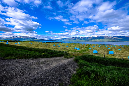 mountains, nature, sky, water thumbnail