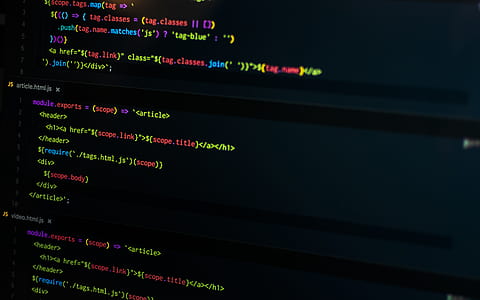selective focus photography of computer codse thumbnail