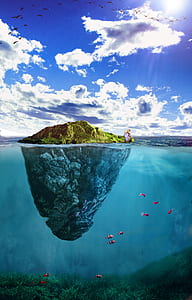 woman on an island surrounded by body of water thumbnail
