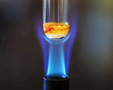 Combustion reaction using sucrose to produce caramel and steam. thumbnail