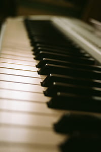 selective focus photo of electronic keyboard thumbnail