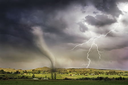 Lightning and Tornado Hitting Village thumbnail