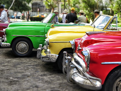 green, yellow, and red convetibles thumbnail